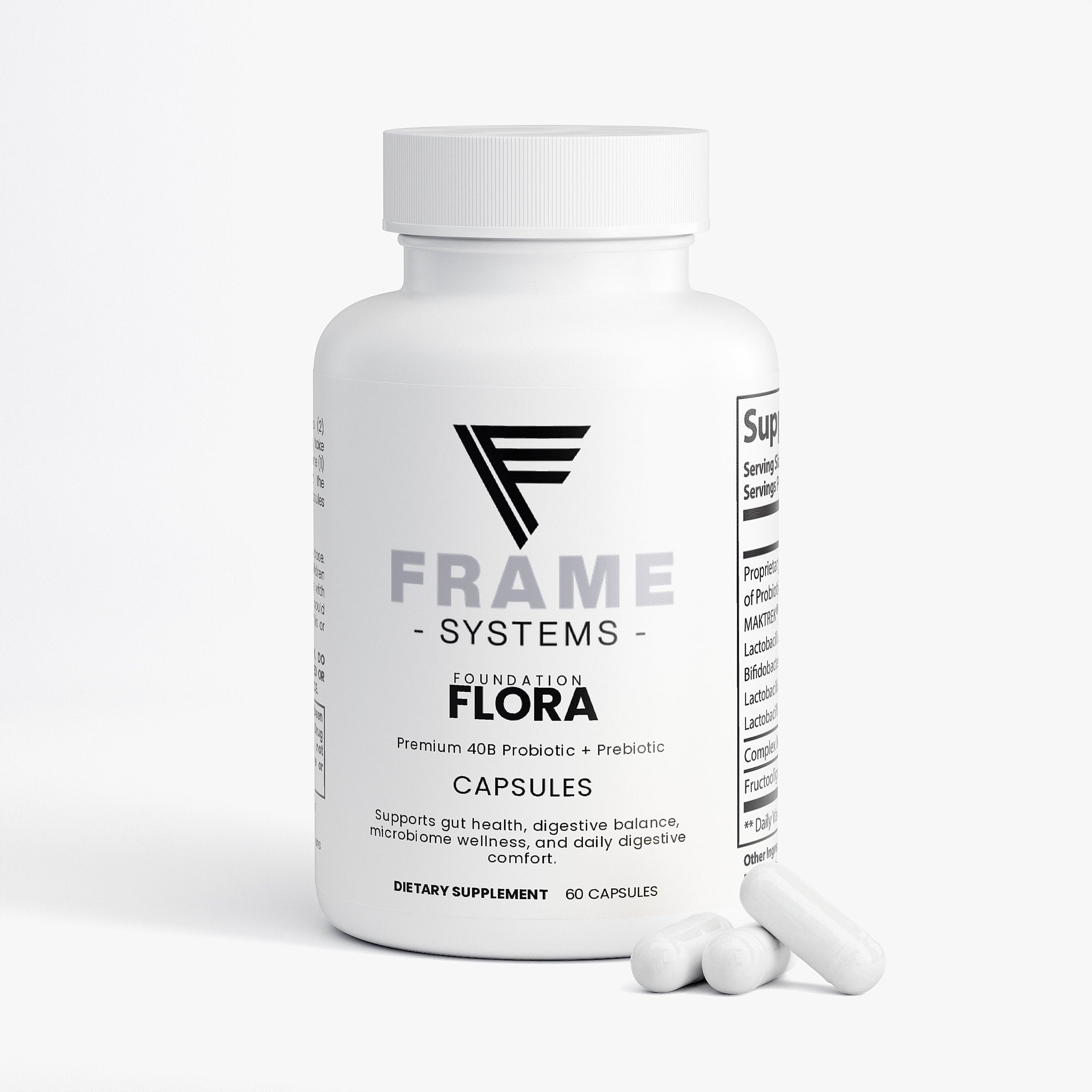 FRAME Foundation Flora (40B Probiotic + Prebiotic)